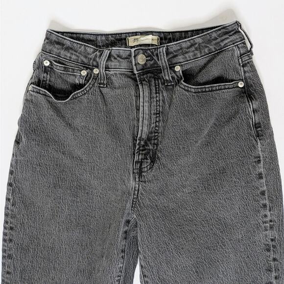 Madewell Curvy Perfect Vintage Jeans 28 Charcoal Gray Mom Jean Aesthetic '90s - Picture 4 of 11